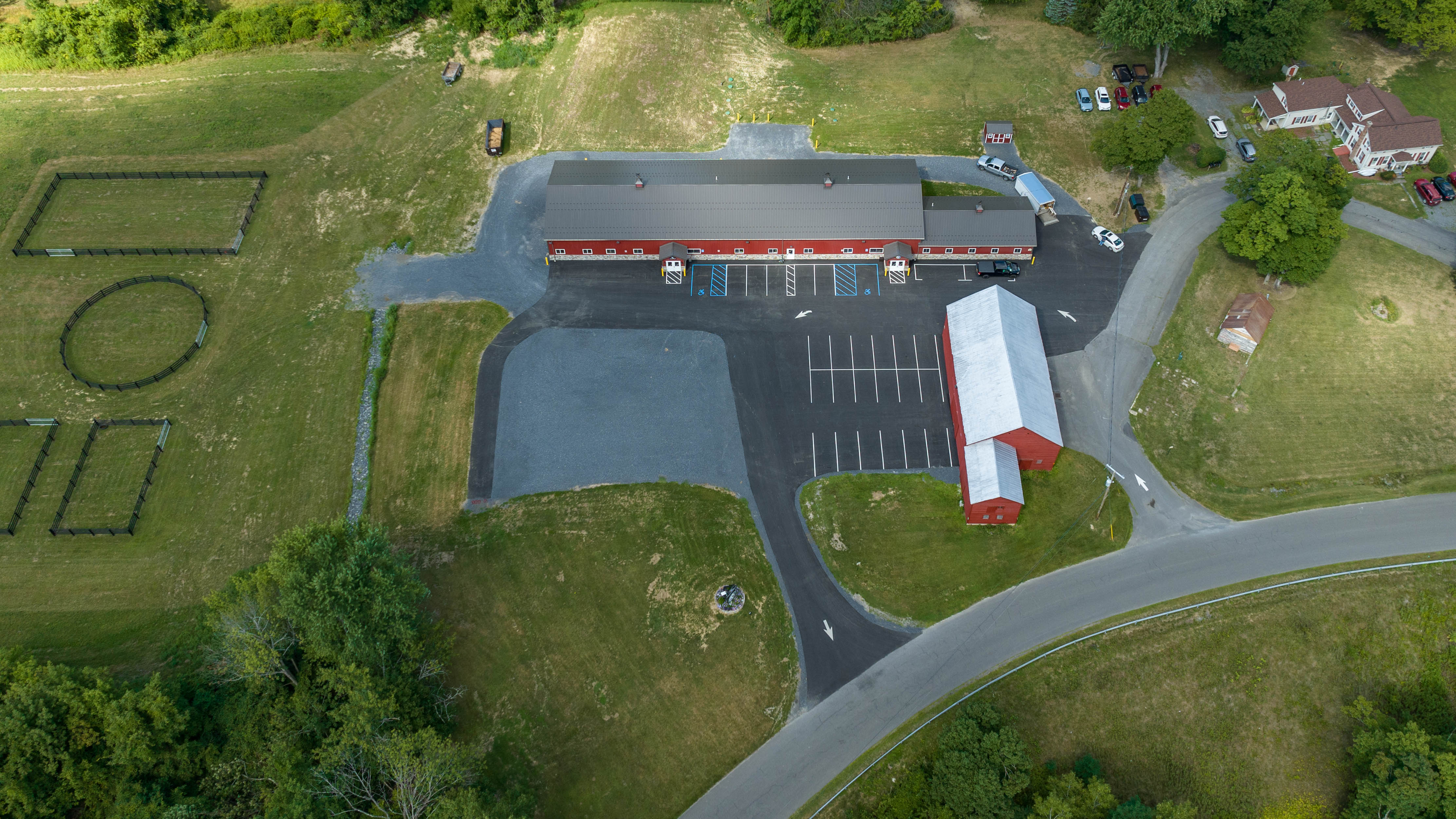 New Construction Technique used in Veterinarian Clinics ImaDrone View of New Construction Project